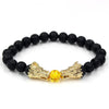 Wholesale Jewelry Volcanic Stone Alloy Geometric Bracelet