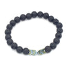 Wholesale Jewelry Volcanic Stone Geometric Manual Bracelet