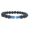 Wholesale Jewelry Volcanic Stone Geometric Manual Bracelet