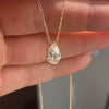 Wholesale Jewelry Water Drop Pear Shaped Zircon Copper Mixed Gem Inlay Ochain Pendant Necklace For Women