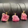 Wholesale Jewelry With Irregular Crystal Bud And Natural Stone Pendant Geometric Pattern
