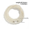 Wholesale Jewelry Women's Anklet Multi Layer Imitation Pearl Beaded Geometric Style