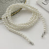 Wholesale Jewelry Women's Anklet Multi Layer Imitation Pearl Beaded Geometric Style