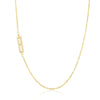 Wholesale Jewelry Women's Clavicle Chain Copper Goldplated Zircon Letter Style