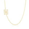 Wholesale Jewelry Women's Clavicle Chain Copper Goldplated Zircon Letter Style