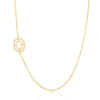 Wholesale Jewelry Women's Clavicle Chain Copper Goldplated Zircon Letter Style
