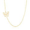 Wholesale Jewelry Women's Clavicle Chain Copper Goldplated Zircon Letter Style