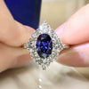 Wholesale Jewelry Women's Light Luxury Eggshaped Copper Zircon Ring With Luxury Inlay