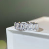 Wholesale Jewelry Women's S925 Sterling Silver Geometric Ring With Pagoda Cut Zircon And Electroplating