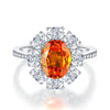 Wholesale Jewelry Women's S925 Sterling Silver Ring With Flower Pattern And Electroplating Process
