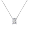Wholesale Jewelry Women's 925 Sterling Silver Ring Necklace With Flower Cut Zircon Electroplated Highend Geometric Design