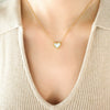Wholesale Jewelry Women's Titanium Steel Electroplated Heart Pendant Necklace And Earrings