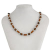 Wholesale Jewelry Wooden Beaded Geometric Bamboo Chain Necklace Handmade Male Accessories