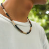 Wholesale Jewelry Wooden Geometric Handmade Men's Necklace
