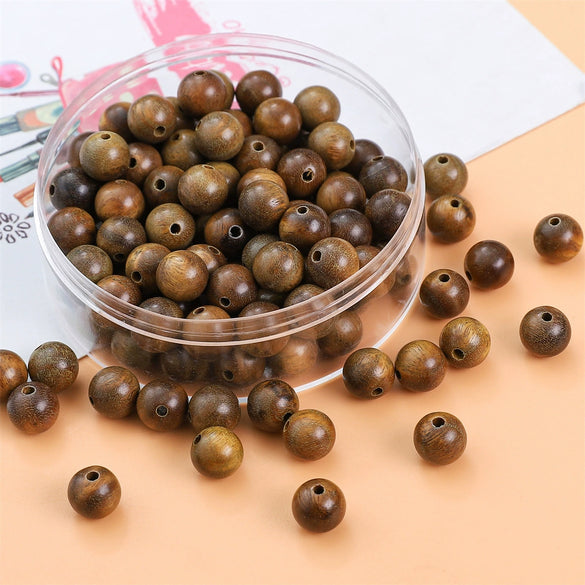 Wholesale Jewelry Wooden Round Bead Antique Handmade Oil Treated Beaded Bracelet Accessories