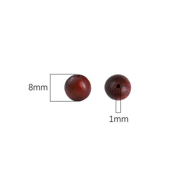 Wholesale Jewelry Wooden Round Bead Antique Handmade Oil Treated Beaded Bracelet Accessories