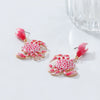 Wholesale Jewelry Zinc Alloy Animal Zodiac Pattern Electroplated Exaggerated Multi Layer Earrings For Women
