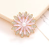 Wholesale Jewelry Zinc Alloy Crystal Gem Flower Light Luxury Accessories