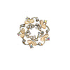 Wholesale Jewelry Zinc Alloy Flower Shaped Brooch For Women Electroplated