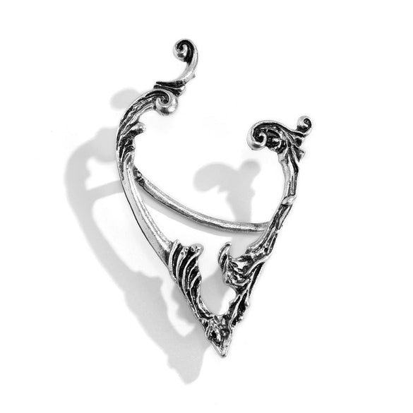 Wholesale Jewelry Zinc Alloy Geometric Style Electroplating Elf Ear Studs For Women