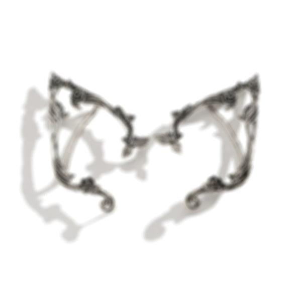 Wholesale Jewelry Zinc Alloy Geometric Style Electroplating Elf Ear Studs For Women