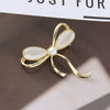 Wholesale Jewelry Zinc Alloy Goldplated Bow Shell Frog Clip Micropaved Princess Style