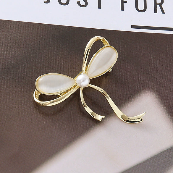 Wholesale Jewelry Zinc Alloy Goldplated Bow Shell Frog Clip Micropaved Princess Style