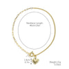 Wholesale Jewelry Zinc Alloy Heart Shape Electroplated Necklace For Women