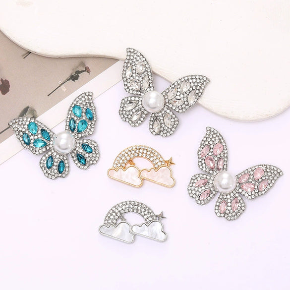 Wholesale Jewelry Zinc Alloy Highend Animals Butterfly Clouds Electroplated Accessories
