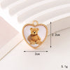 Wholesale Jewelry Zinc Alloy Love Bow Pendant Accessories With Hirback Pattern And Dripping Oil Design For Women