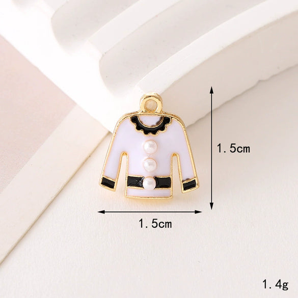 Wholesale Jewelry Zinc Alloy Love Bow Pendant Accessories With Hirback Pattern And Dripping Oil Design For Women