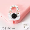 Wholesale Jewelry Zinc Alloy Love Bow Pendant Accessories With Hirback Pattern And Dripping Oil Design For Women