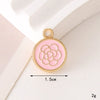 Wholesale Jewelry Zinc Alloy Love Bow Pendant Accessories With Hirback Pattern And Dripping Oil Design For Women