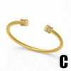 Wholesale Jewelry Zircon Heart Twocolor Copper Plated Gold Bracelet