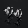 Wholesale Jewelry Zircon Hexagonal Star Environmental Protection Copper Microinlaid Women's Trendy Earrings