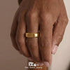 Wholesale 18K Gold Electroplated Stainless Steel Geometric Nutshaped Light Luxury Women's Ring
