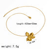 Wholesale 18K Gold Electroplated Stainless Steel Plants And Flowers Jewelry Set For Women Earrings And Rings