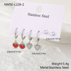 Wholesale 18K Gold Electroplated Strawberry Heartshaped Geometric Stainless Steel Earrings For Women