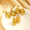 Wholesale 18K Gold Electroplated Titanium Steel Geometric Drop Shape Earrings For Women