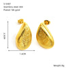 Wholesale 18K Gold Electroplated Titanium Steel Geometric Drop Shape Earrings For Women