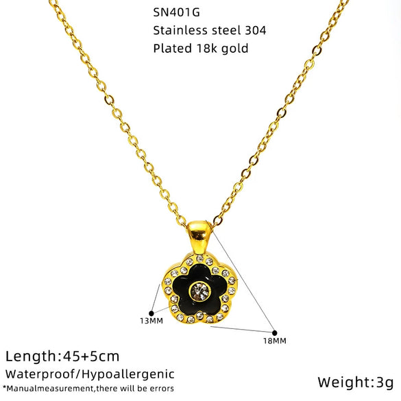 Wholesale 18K Gold Plated Butterfly Heart Micro Inlaid Unisex Necklace With Heart Shape And Animal Zodiac Patterns Cross Chain
