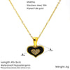 Wholesale 18K Gold Plated Butterfly Heart Micro Inlaid Unisex Necklace With Heart Shape And Animal Zodiac Patterns Cross Chain
