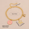 Wholesale 18K Gold Plated Copper Animal Pattern Diy Bracelet For Women