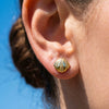 Wholesale 18K Gold Plated Geometric Stainless Steel Earrings For Women Retro Simple Niche Style