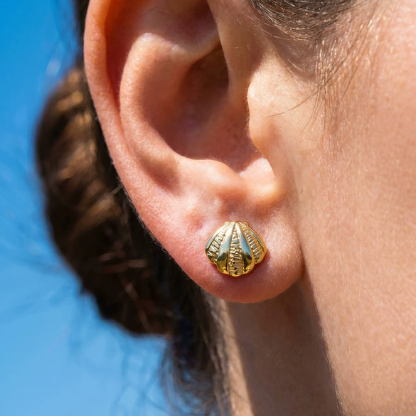 Wholesale 18K Gold Plated Geometric Stainless Steel Earrings For Women Retro Simple Niche Style