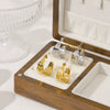 Wholesale 18K Gold Plated Geometric Stainless Steel Earrings For Women