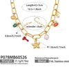 Wholesale 18K Gold Plated 316L Stainless Steel Ocean Element Necklace And Anklet Set For Women Light Luxury Style