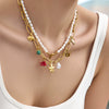 Wholesale 18K Gold Plated 316L Stainless Steel Ocean Element Necklace And Anklet Set For Women Light Luxury Style