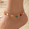 Wholesale 18K Gold Plated 316L Stainless Steel Ocean Element Necklace And Anklet Set For Women Light Luxury Style