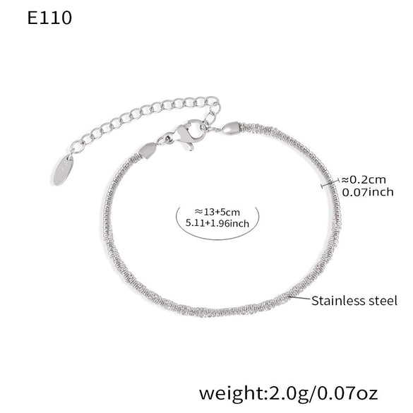 Wholesale 18K Gold Plated Stainless Steel And Zircon Baby's Breath Cauliflower Chain Sparkling Bracelet And Clavicle Necklace Set For Women